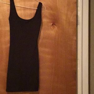 Black mini dress